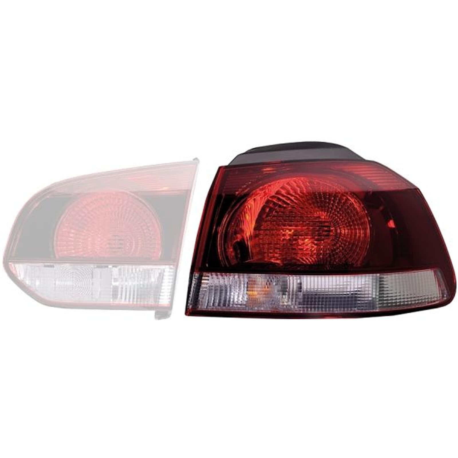 HELLA 2SD 009 922-131 Piloto posterior - Lámparas incandescentes - Parte exterior - para circulación por la izquierda/para circulación por la derecha - izquierda | Compatible con: VW Golf VI