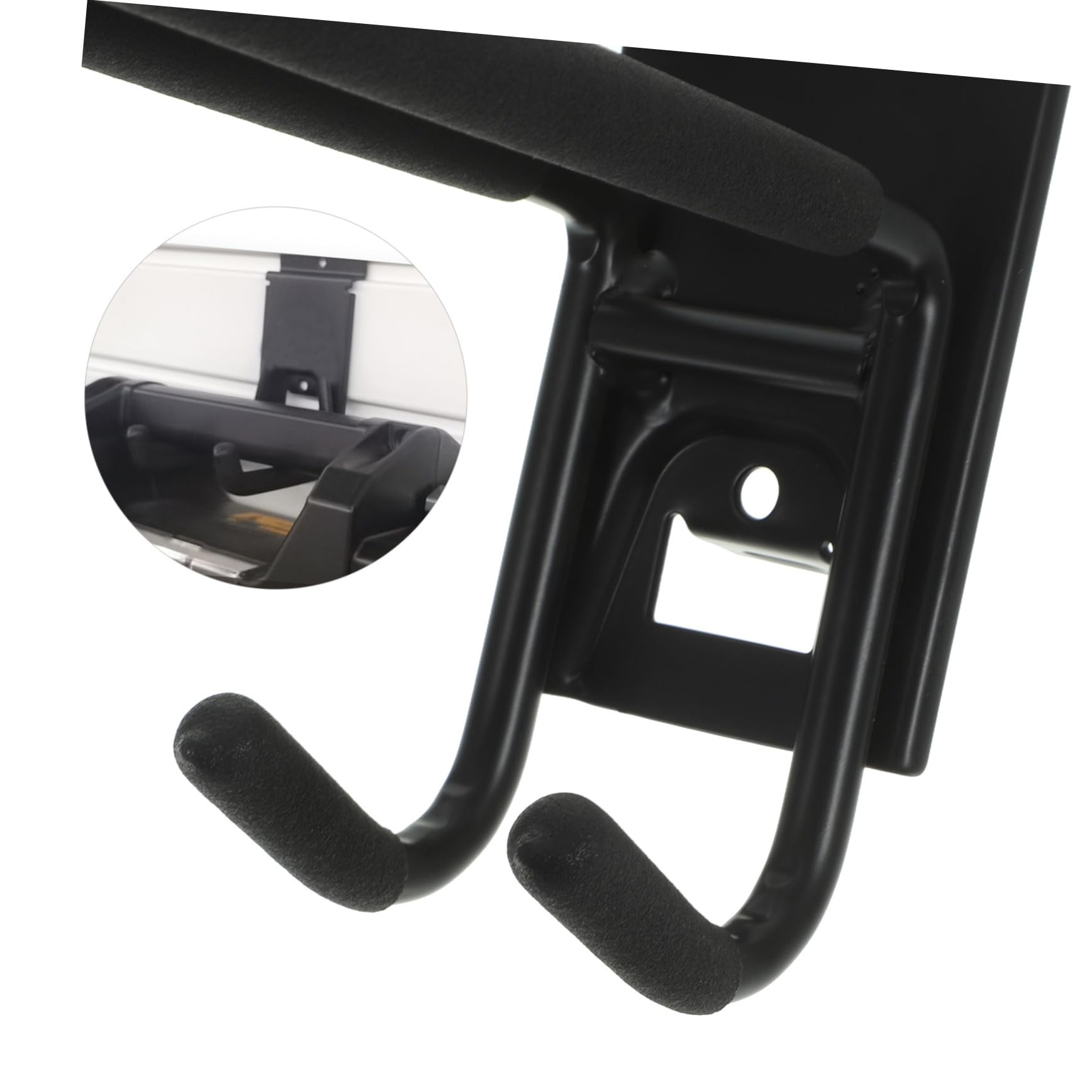DOITOOL 4 Piezas Ganchos De Garaje De Pared Colgador De Herramientas Gancho De Utilidad De Garaje Ganchos De Pared De Alta Resistencia Gancho Resistente El Puerta Black Aerosol De Plástico