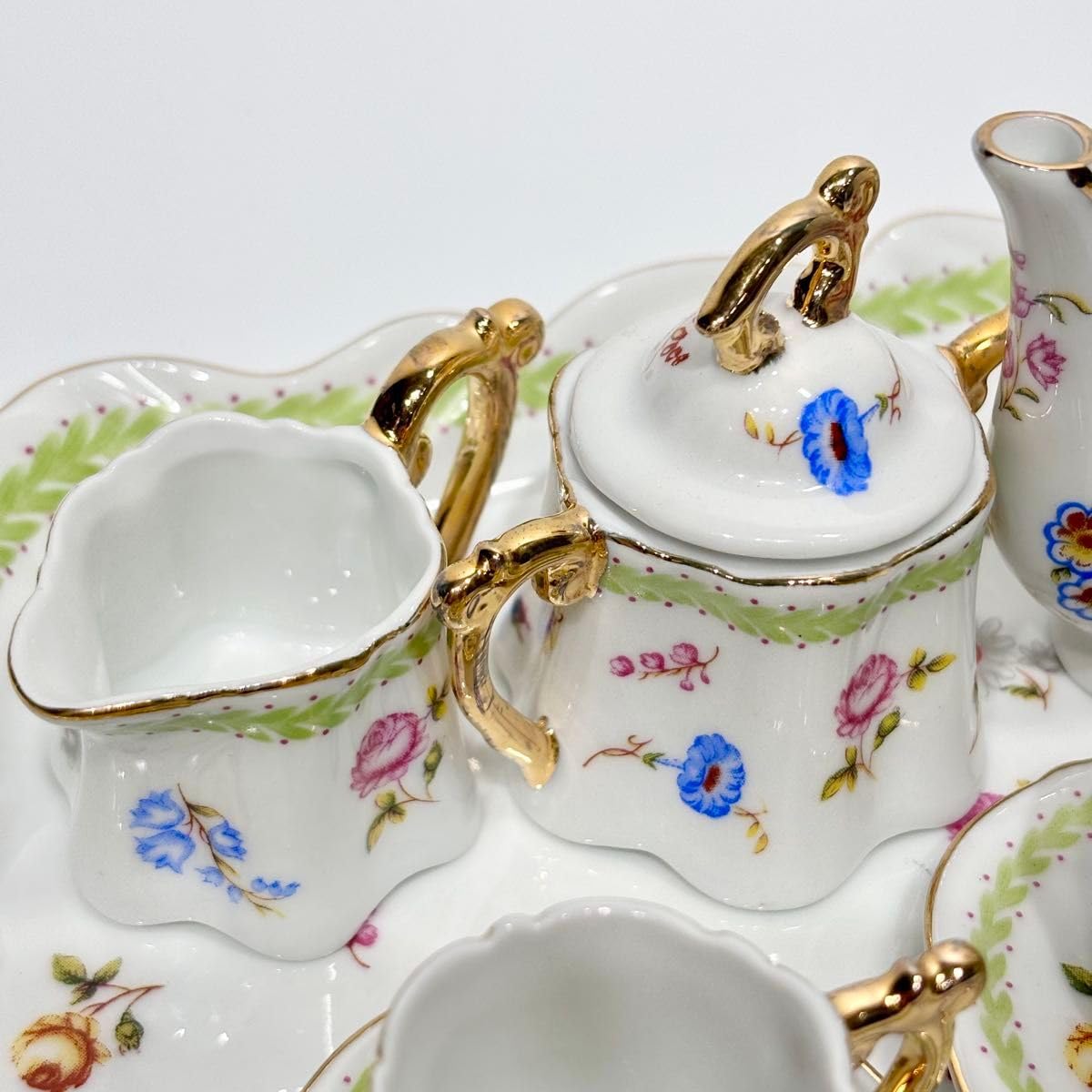 Amazon.co.jp: レア！KOBE ALPHALPHA ミニチュア ティーセット