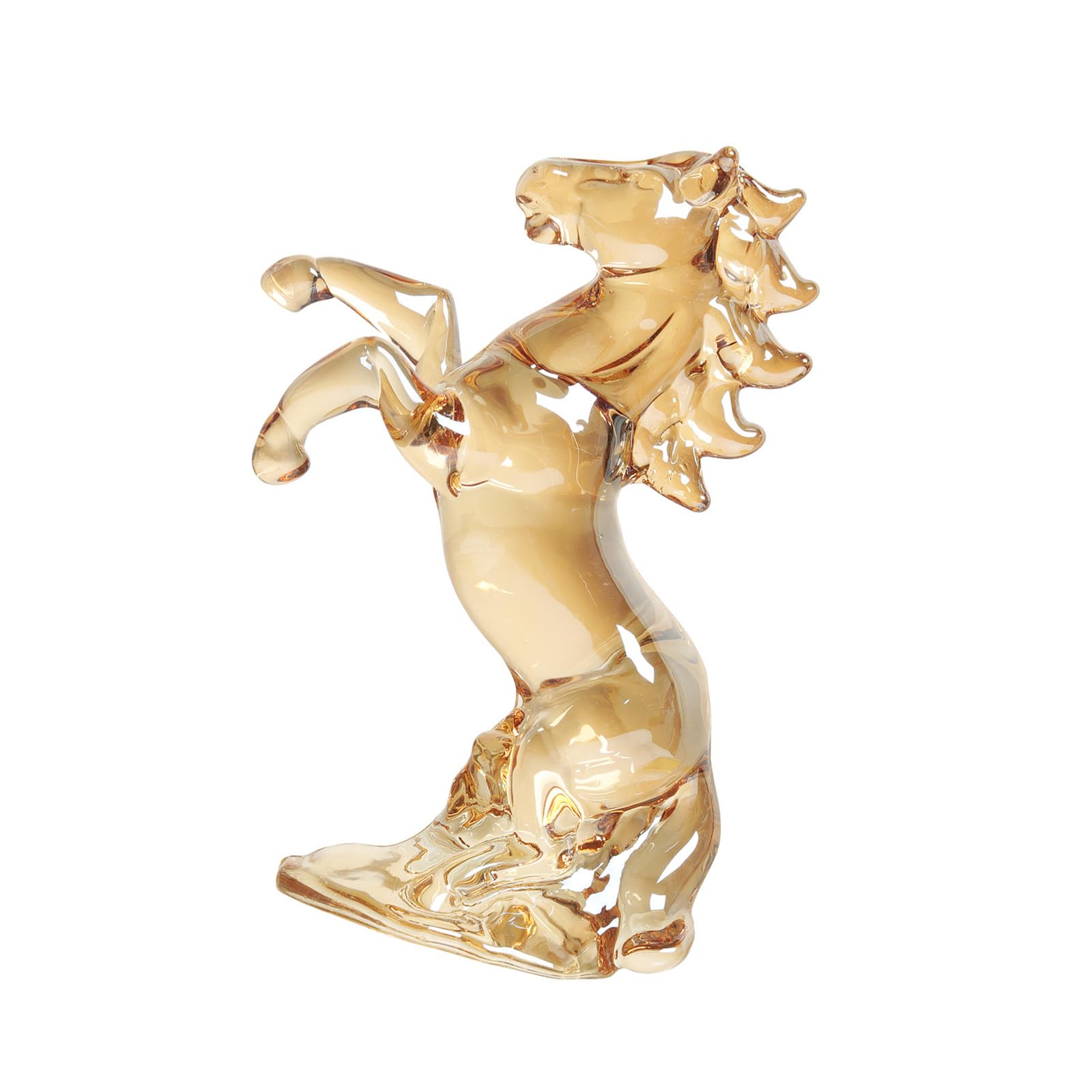 LUCKGONI Crystal Horse Figurines Hand-Carved Horse Statues Shui Ornament Collectible Figurines for Home Decorations