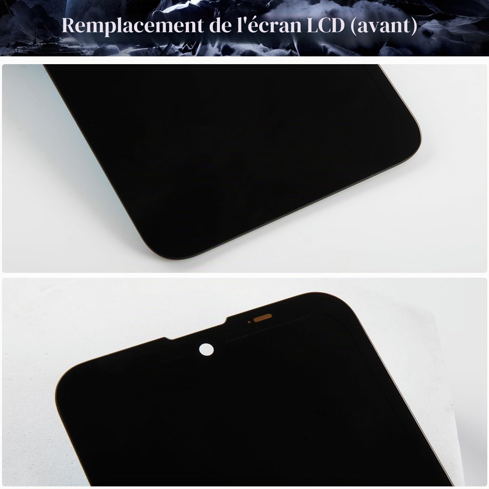 Kit de réparation d'écran LCD pour Blackview BV5300/BV5300 Pro Blackview BV5300 Pro, écran tactile numériseur sans cadre (noir)