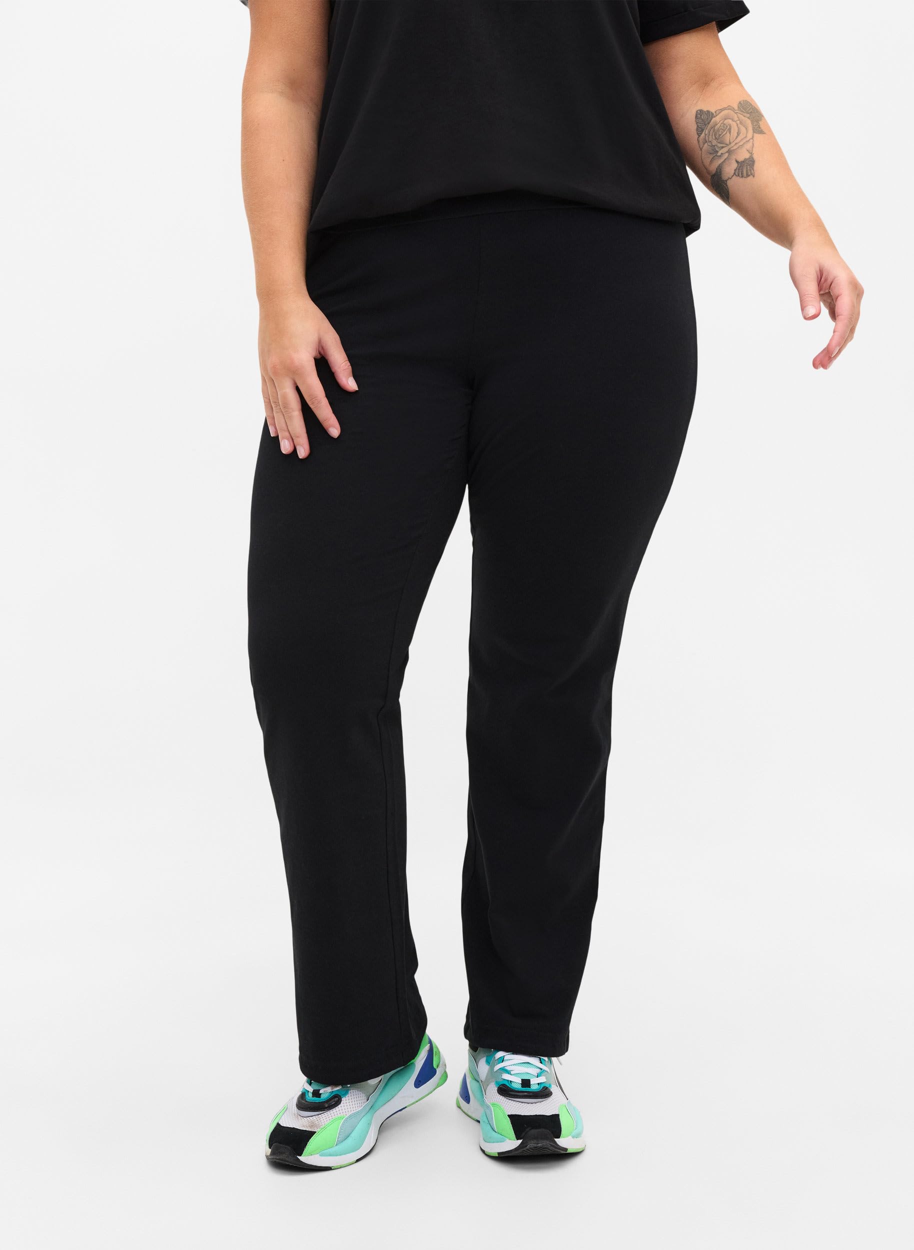 Zizzi Active by - Pantaloni in cotone, taglia 42-60