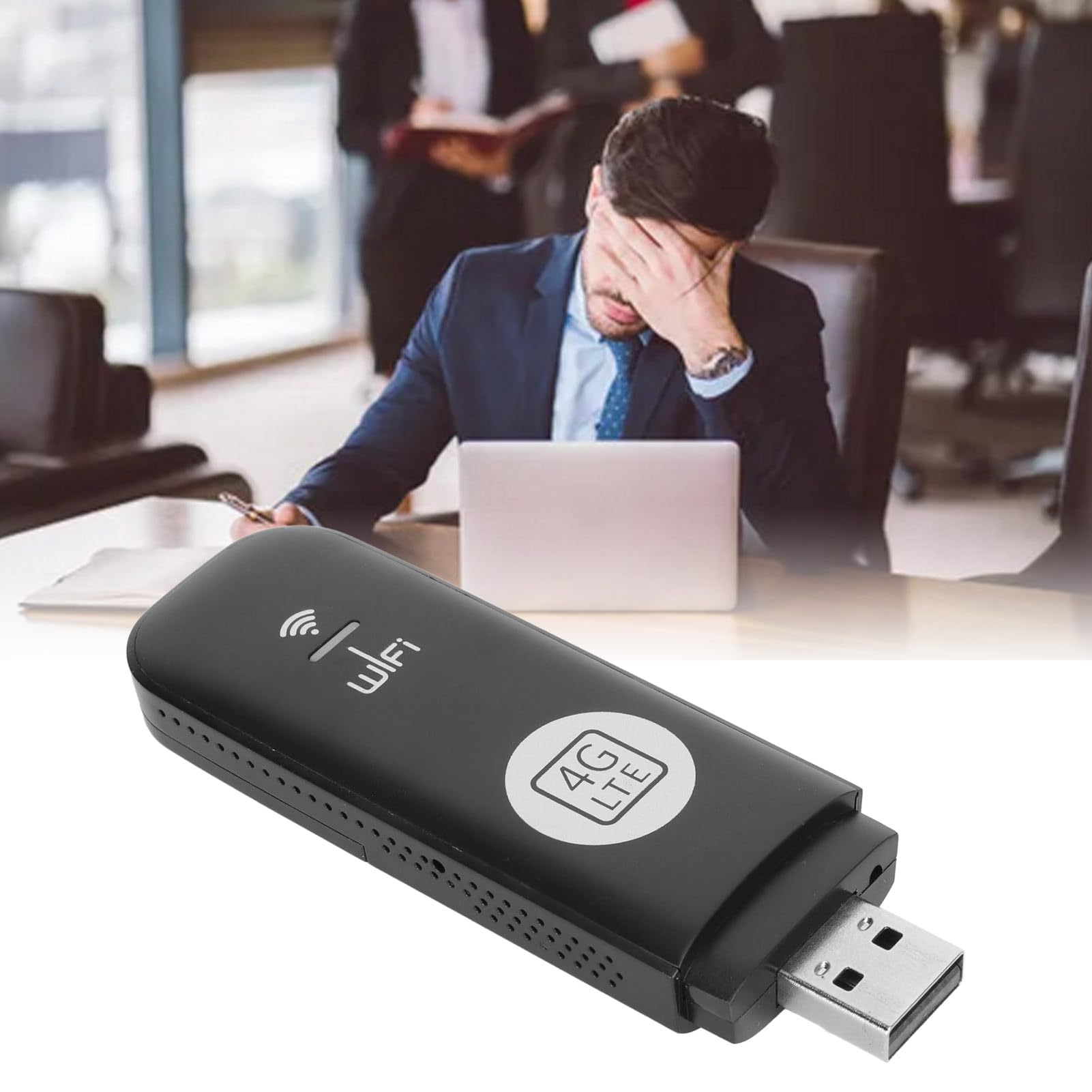Ejoyous Router Wi-Fi mobile 4G con slot SIM, supporto chiavetta USB, 8 utenti, segnale ad alta velocità, per casa, viaggi, ufficio