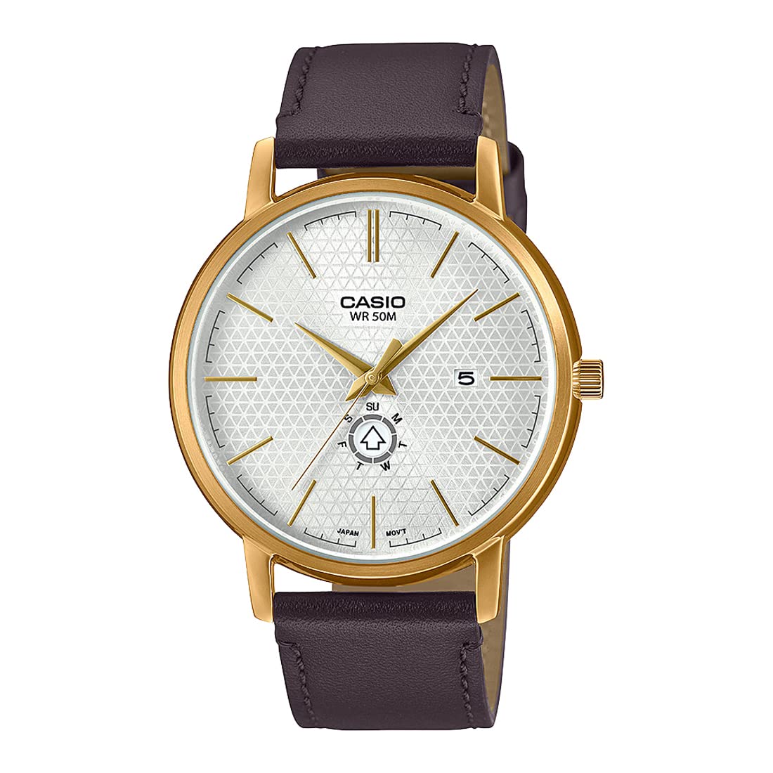 Casio Men Leather Analog White Dial Watch-Mtp-B125Gl-7Avdf, Band Color-Brown (B0B87WBBZH) Amazon Price History, Amazon Price Tracker