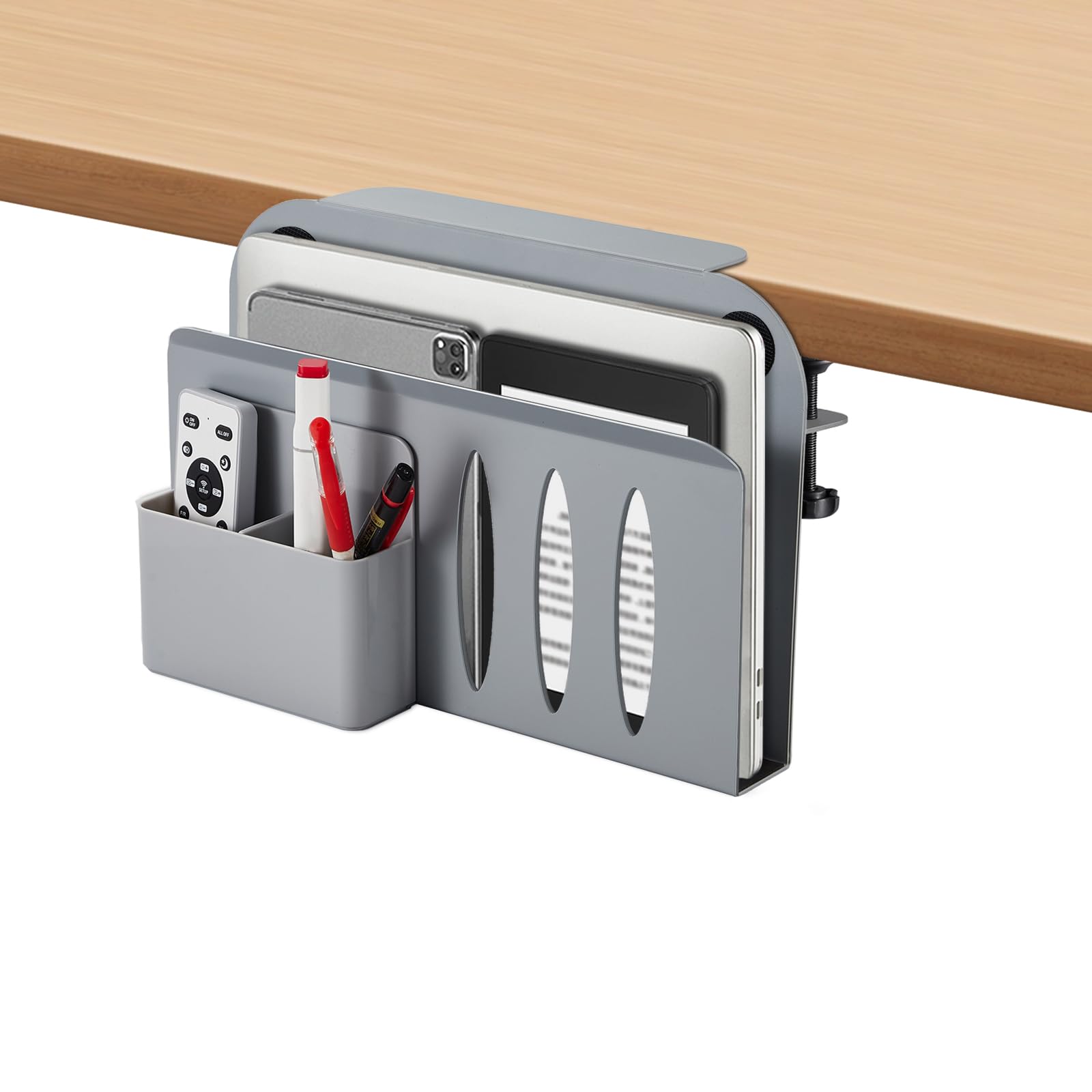 Desk Organizer, UPGRATED Desk Clampon Organizer, Hanging Desk