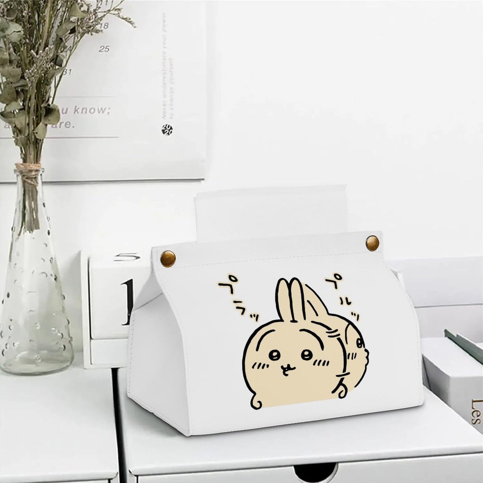 Amazon｜ティッシュケース ちいかわ うさぎ ティッシュボックス PU