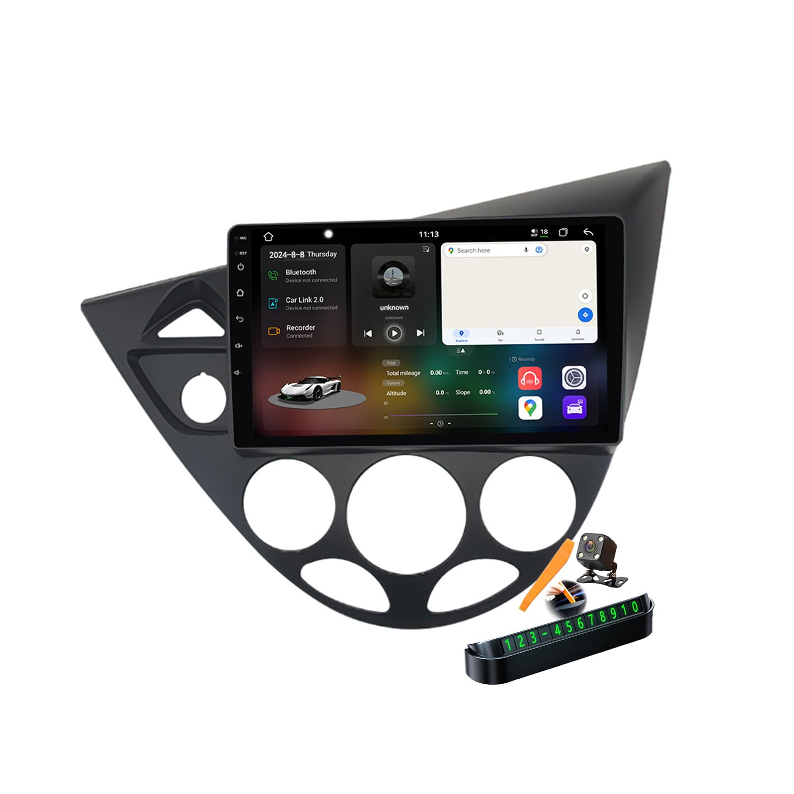 Cartablet multimedia de 9 pulgadas con Android 14.0 y Carplay 8