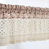 scheibengardinen landhausstil ✱PFLEGEHINWEIS: Die Halbvorhang kann in der Waschmaschine bei 30°C im Schonwaschgang gewaschen werden. Bitte bei niedriger Temperatur bügeln.