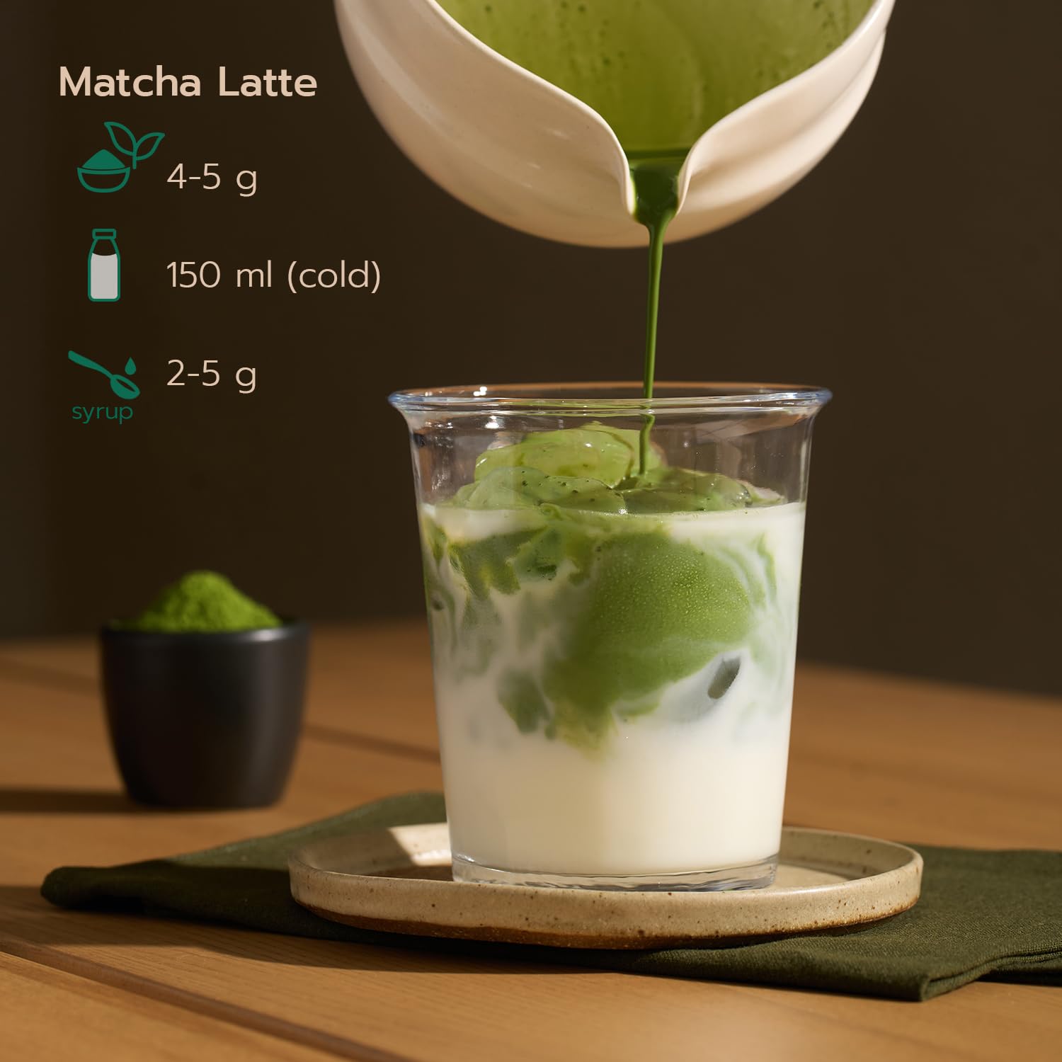 Matcha Japonés Grado Ceremonial – Tencha cultivado en la isla de Kyushu – Sabor Suave y Cremoso – 30g – Kyoyu Shinsetsu