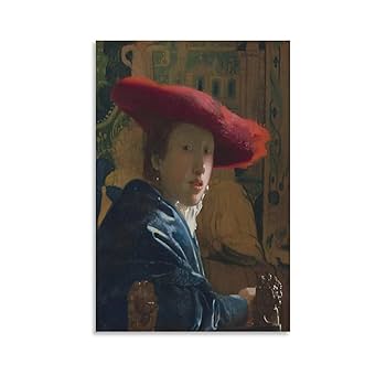 Amazon.co.jp: ヨハネス・フェルメール 世界の名画 赤い帽子を