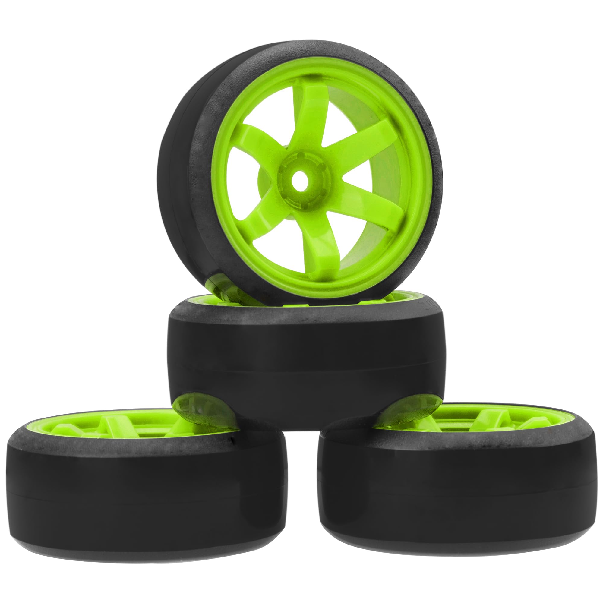 Set De 4 Pneus Drift 1/10 En Caoutchouc Dur – Pour Tamiya TT02, Hexagone 12 Mm – Adhérence Et Maniabilité