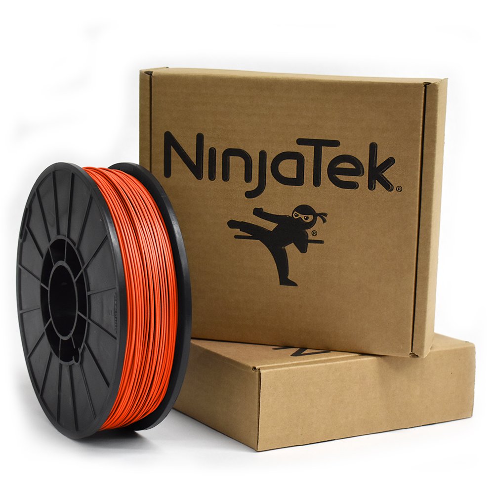 NinjaTek - 3DNF0517510 3DNF05117510 NinjaFlex TPU Filament, 1.75mm, TPE, 1kg, Lava (Orange) (Pack of 1)