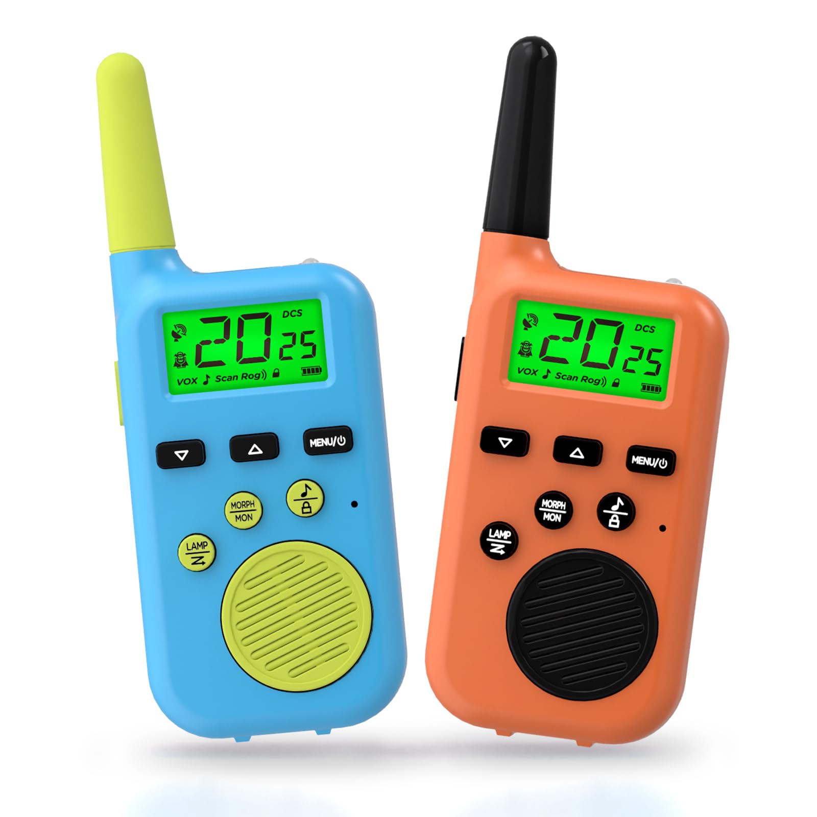 Photo 1 of Peakeep Walkie Talkies for Kids Long Range 3 Miles, Voice-Changing Toys Gifts for 3-12 Years Old Boys Girls, 2 Way Radios Big LCD Screen, Flashlight, Camping Hiking Outdoor, Battery Operated, 2 Packs