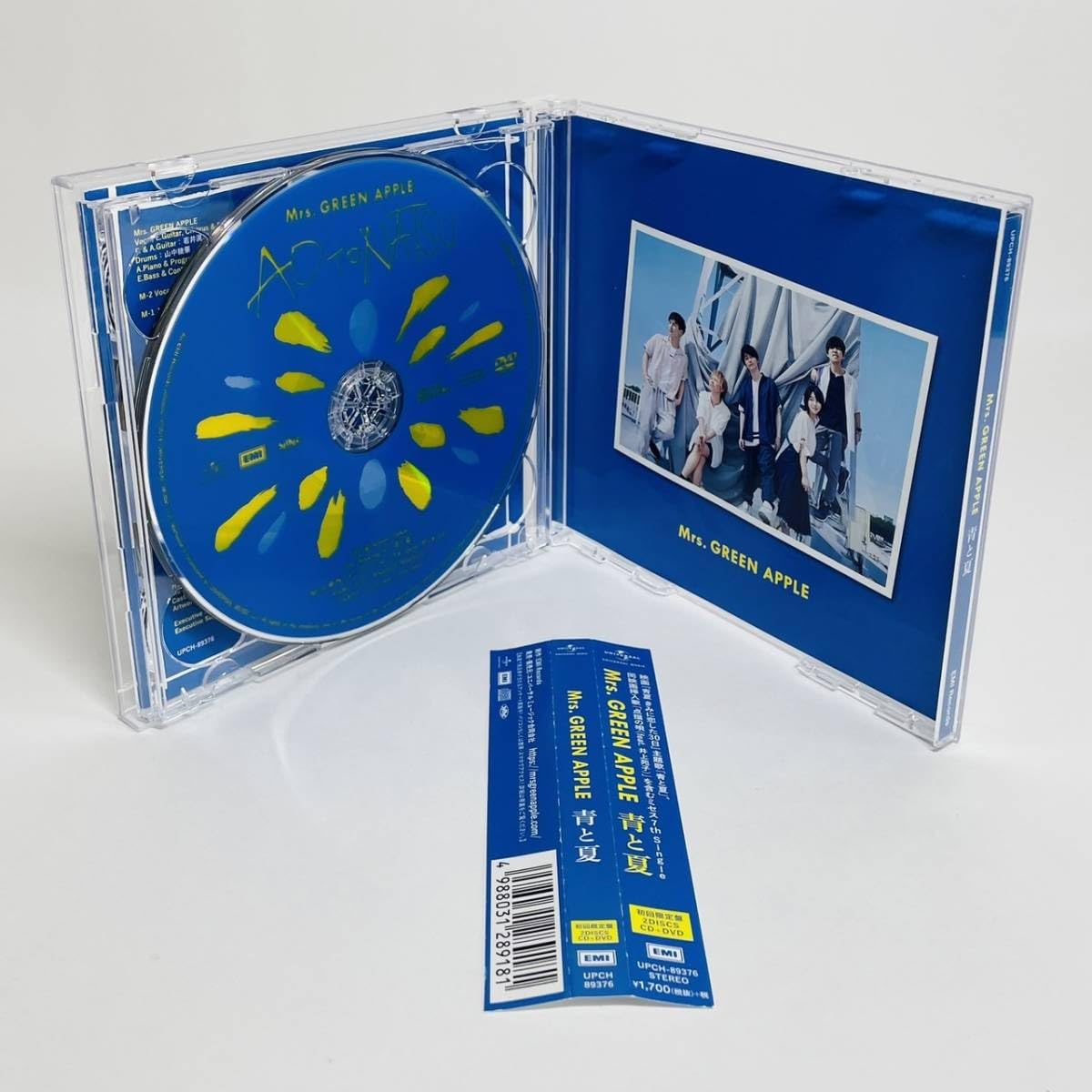 Amazon.co.jp: 帯付☆美品 Mrs.GREEN APPLE 青と夏(初回限定盤)(DVD付 