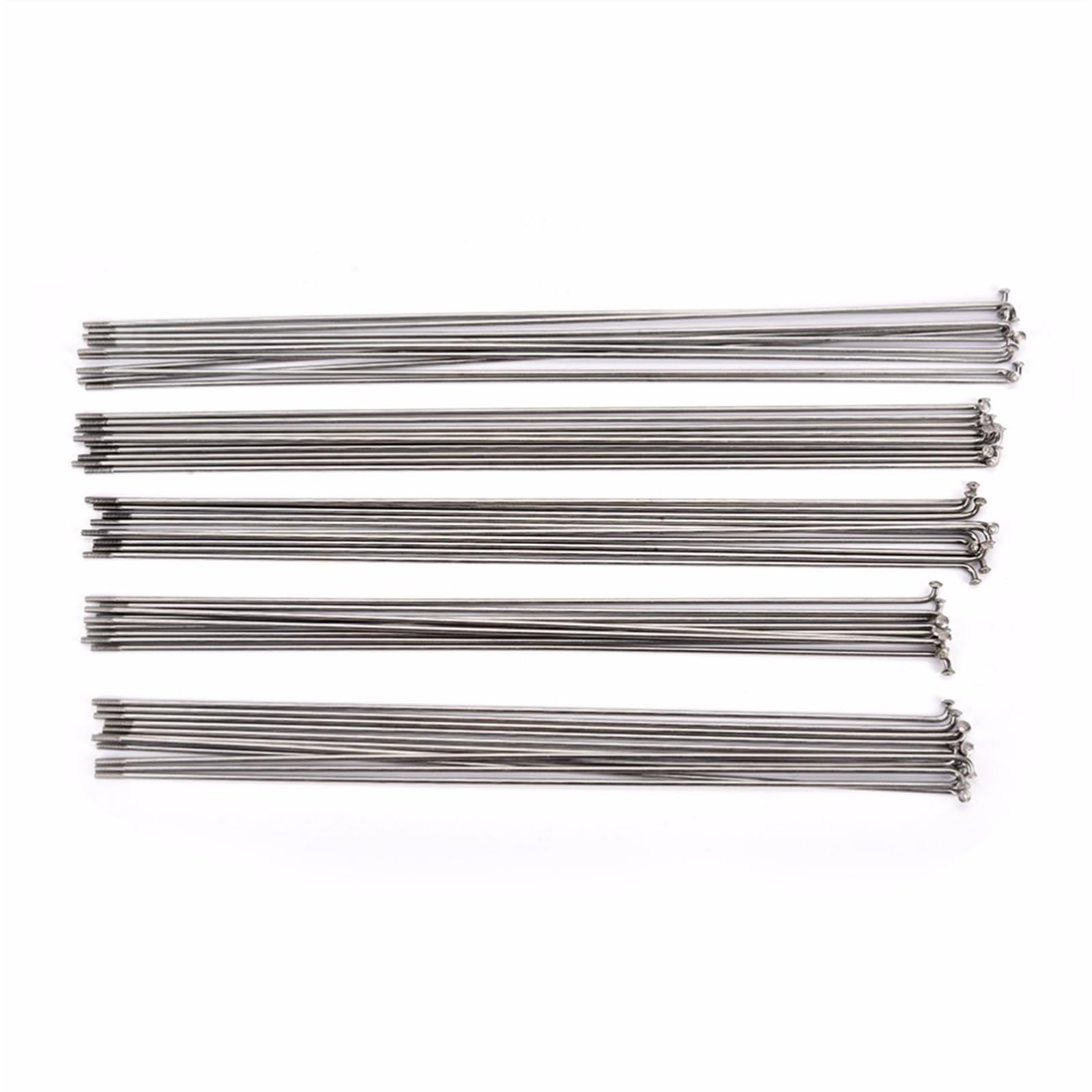 WJIAYAO Fietsspaken voor fiets, 10 stuks, 14 G, met roestvrijstalen nippels, voor zeer sterke bergwegen, draden voor spaken (259 mm