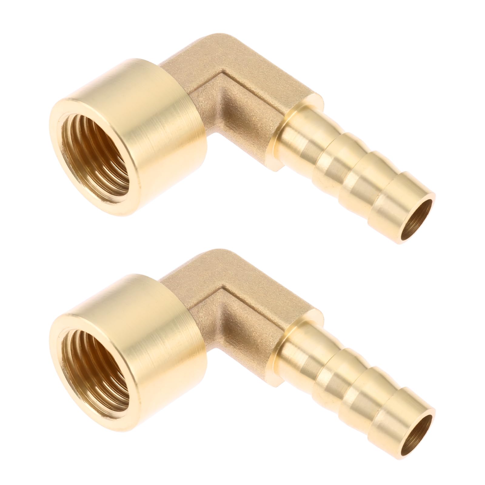 As Axis Spindleon Women's 2Pcs 1/4" Bsp To 8Mm Barb Brass Elbow Connectors For Pipe Tubes