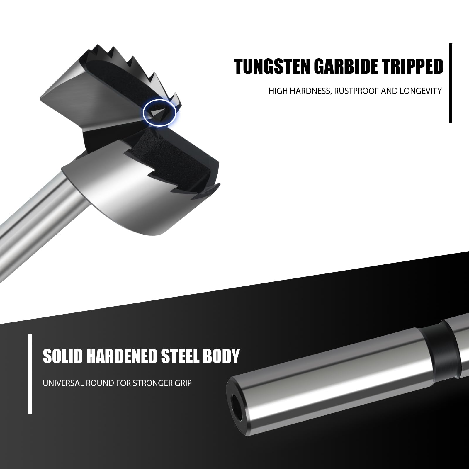 HSAWBIT 35mm Forstner Drill Bit for Woodworking Forstner Bit Wood Drill Bits for Holes Hinge Cutter (diameter 35mm - Image 4