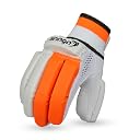 Snaga School Cricket Batting Gloves (Orange, Youth) gallery image