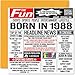 Produktbild Stuff4 Geburtstagskarte zum 37. Geburtstag für Männer und Frauen  Born in 1988 Zeitung  Happy 37. Geburtstagskarte für Bruder, Schwester, Freunde, Vintage-Retro-Zurück im Jahr 1988, 145 mm x 145 mm