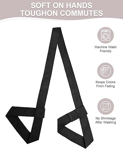 Miniatura 2 de Soporte para esterilla de yoga, correa de yoga premium para llevar esterillas de yoga con correa de velcro ajustable, adecuado para llevar la