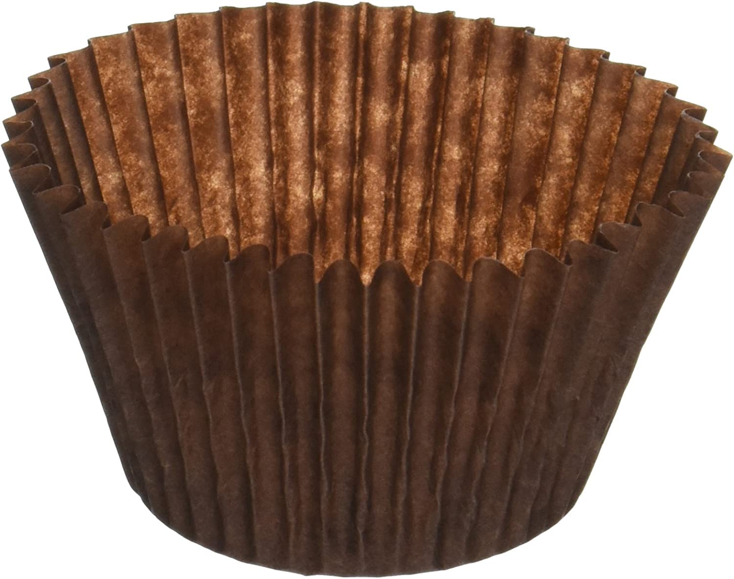 Mini-Cupcake-Förmchen aus Papier, hergestellt in den USA, geflutet, zum Backen von Muffins, lebensmittelecht, geruchlos, antihaftbeschichtet, passend für Mini-Pfannen, 3,8 x 2,5 cm, 500 Stück