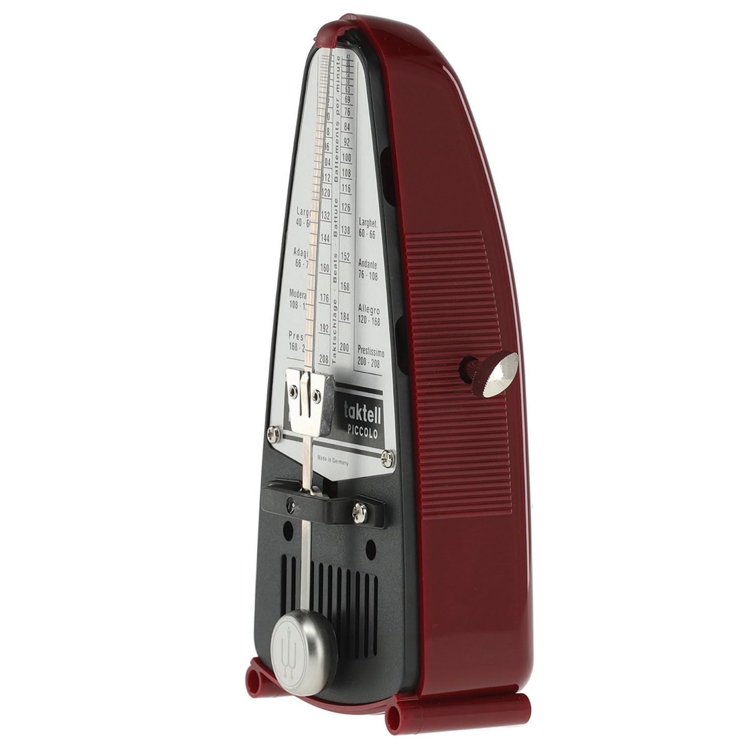 Wittner - Metronomo meccanico 834 Taktell Piccolo rosso con incisione personalizzata
