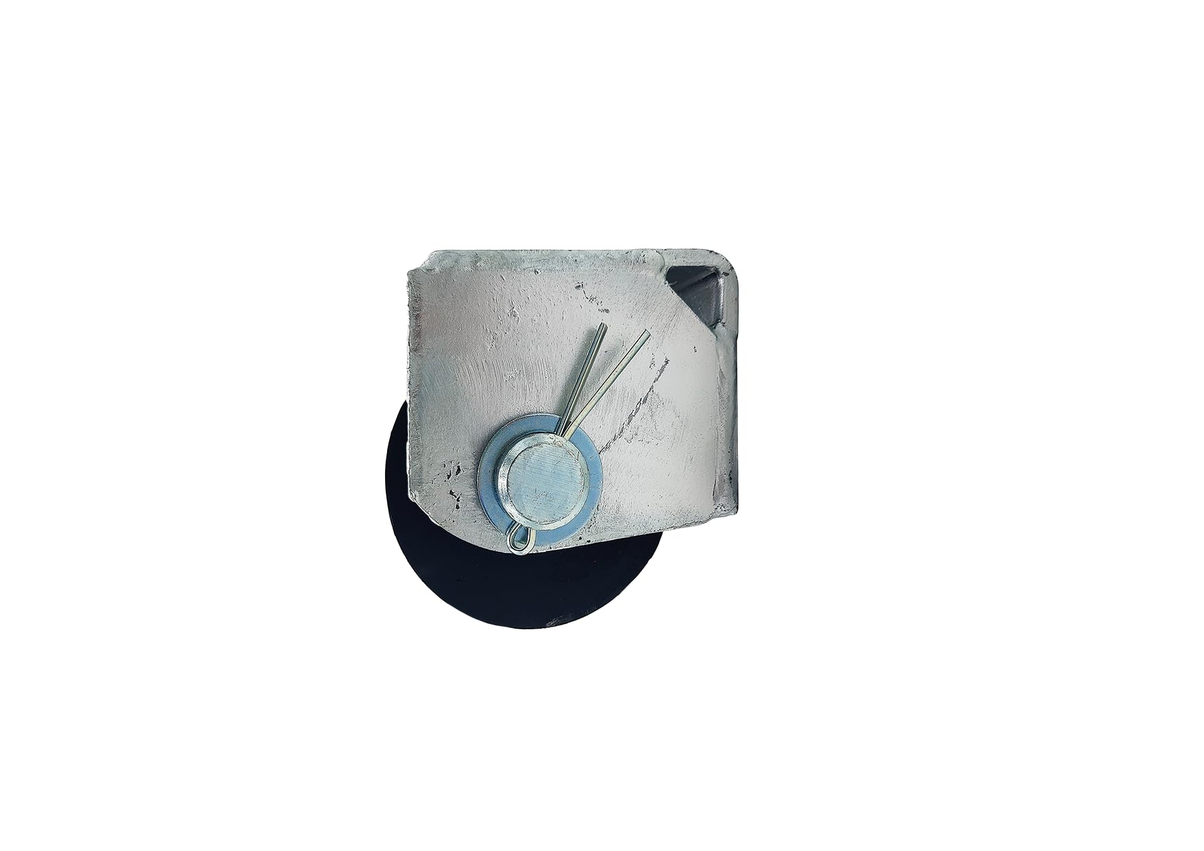 TOPE PARAGOLPE 2 RODILLOS CAUCHO CON SOPORTE DE ACERO PARA CAMIÓN, REMOLQUE, SEMIRREMOLQUE, FURGÓN