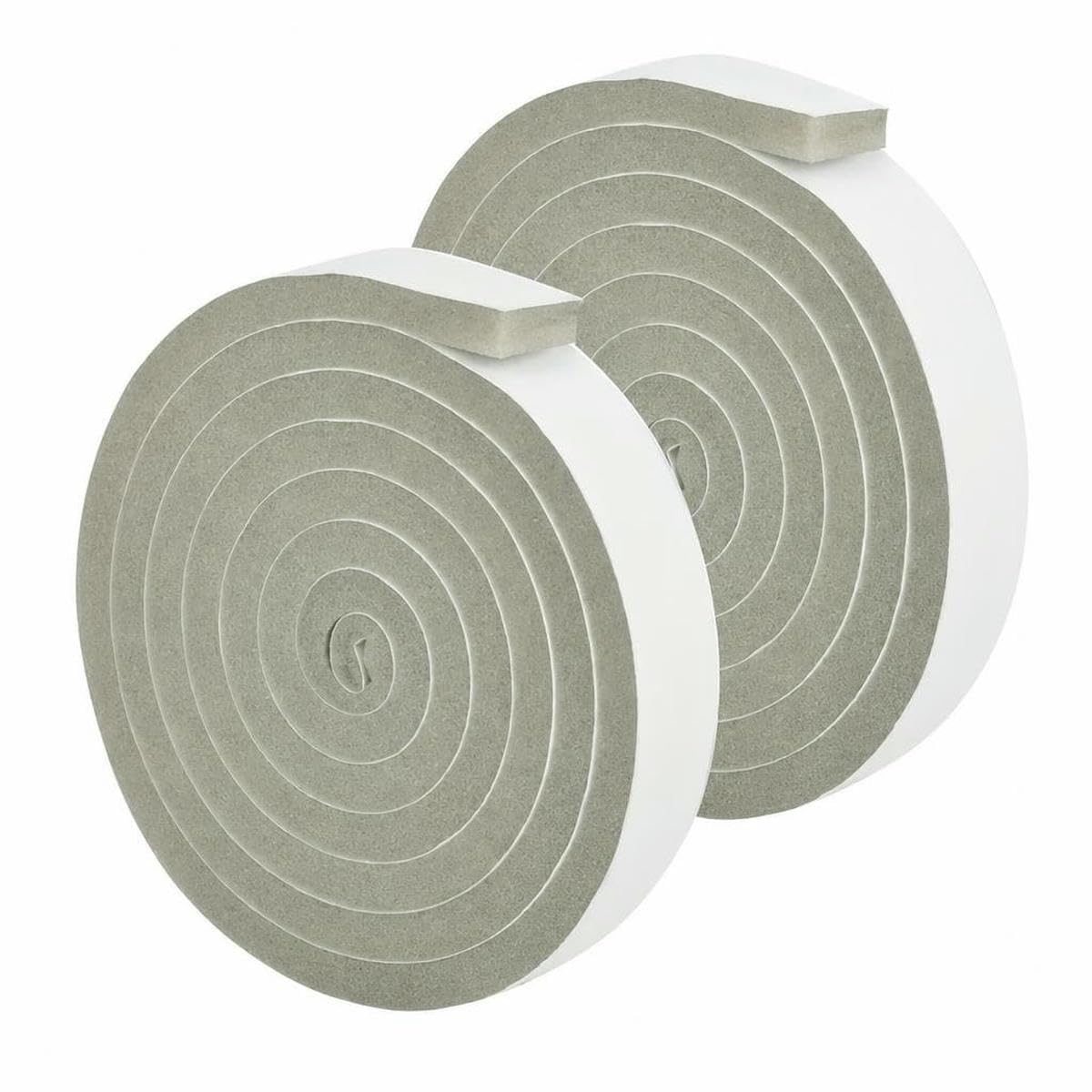Tbskuy Gray 1.5Cm 2 Rolls 4.0M Sponge Foam Seal Strip Tape Adhesive Anti Collision Soundproof Weather Stripping For Doors Furniture Protection