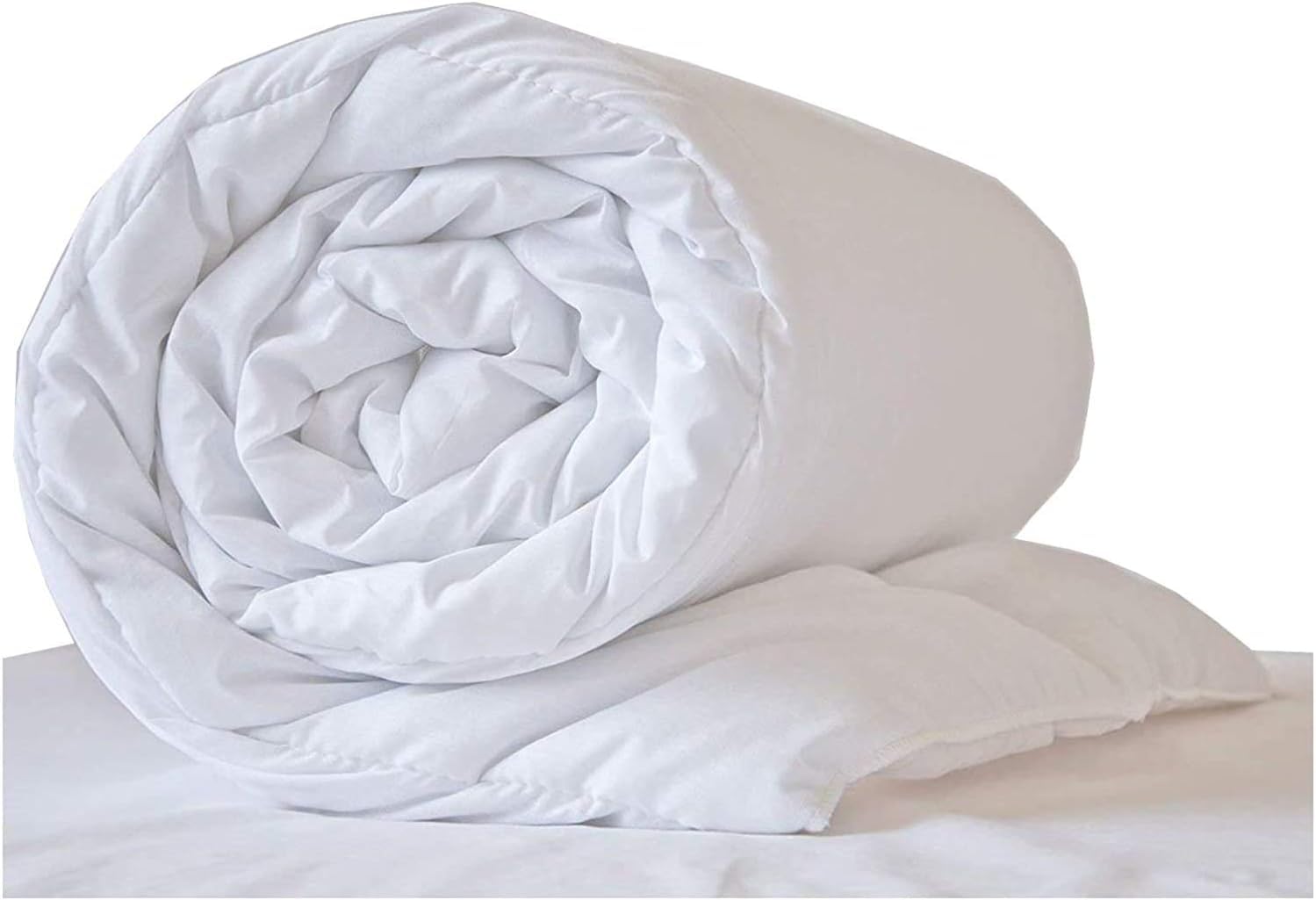 Blueberry Duvet Insert Quilted Plain Cotton White 150 X 200Cm