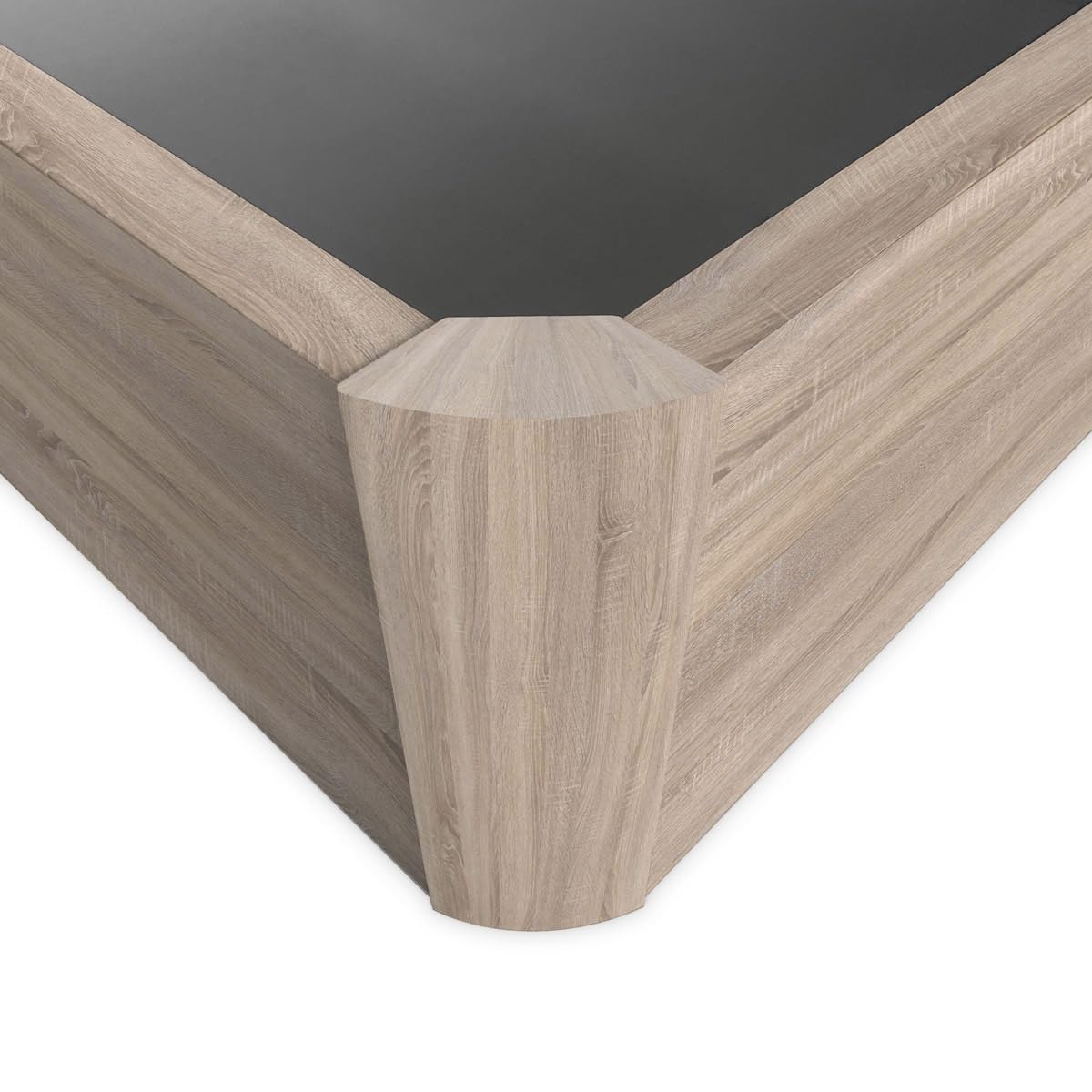 amuéblate Online - Canapé Abatible Extra Reforzado Gran Capacidad con Tapa Transpirable, Esquinas Redondeadas, 135 x 190, Cambria