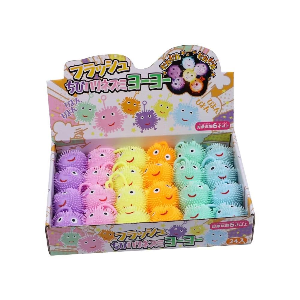 Amazon | イセヤ フラッシュ カラフル ヨーヨー ハリネズミ 6色 各4個