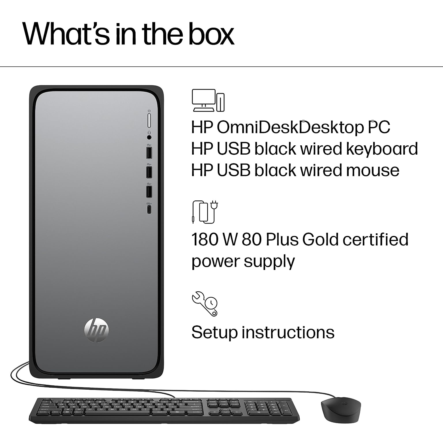 Amazon.com: HP OmniDesk Desktop Computer, Intel Core i5-14400
