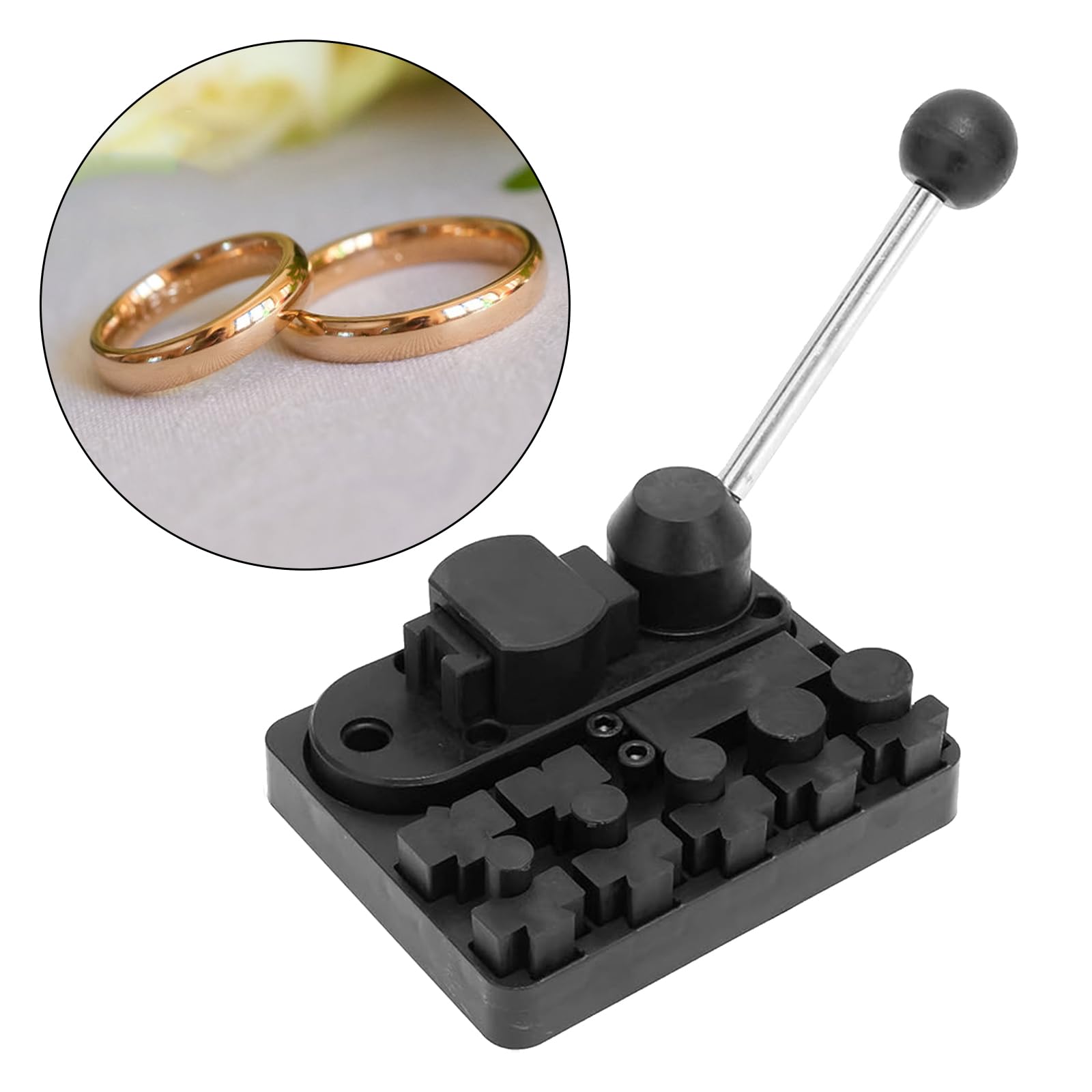 Set di strumenti per piegare anelli e orecchini, macchina pressatrice per la creazione di gioielli per 12/14/16/18/20/22mm, kit di strumenti per piegare anelli e orecchini per gioiellieri, riparazione
