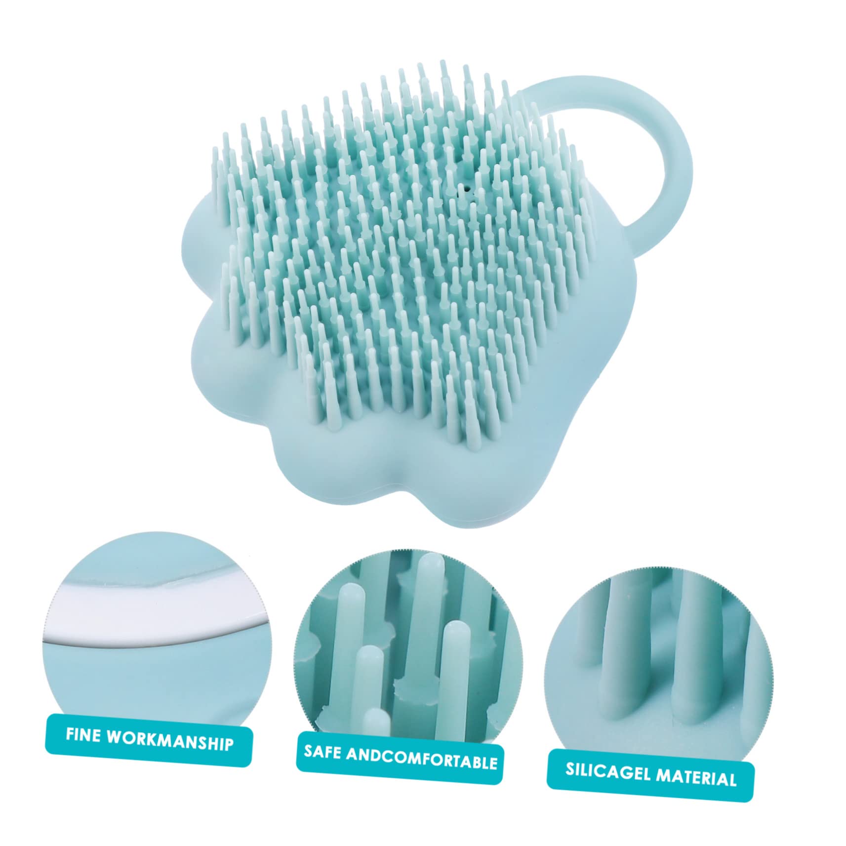 POPETPOP 3piezas Cepillo De Masaje Para Baño De Cepillo De Limpieza Para y Gatos Eliminador De Pelo y Herramienta De Aseo Para