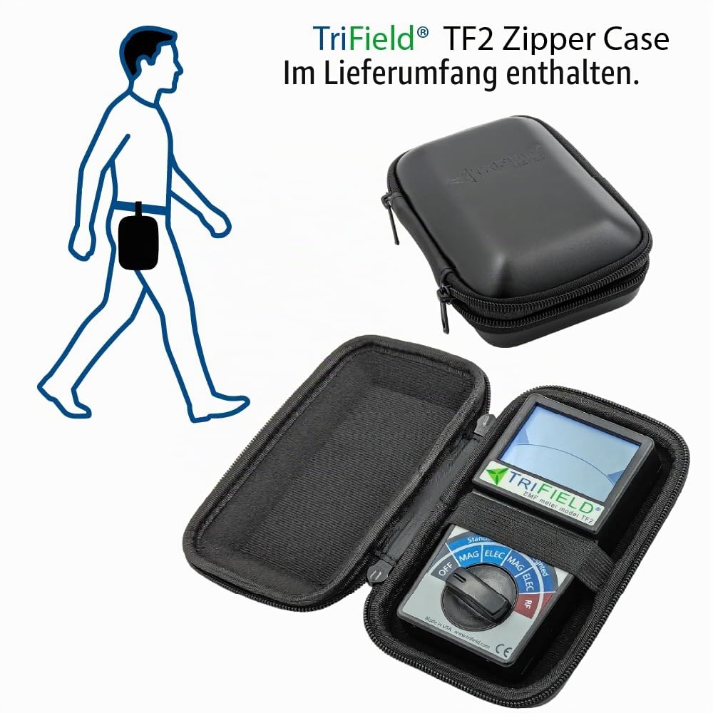 TriField EMF-Messgerät TF2, elektrisches Feld, Hochfrequenzfeld (RF), magnetisches Feldstärkemessgerät, erkennt 3 Arten elektromagnetischer Strahlung