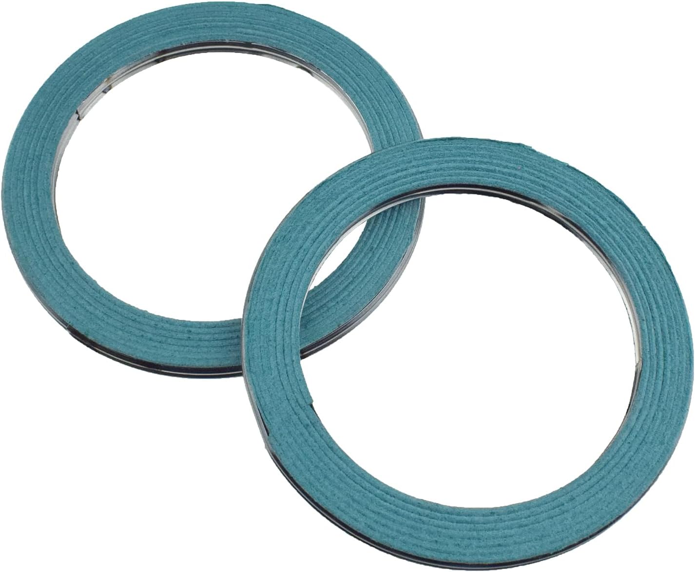 2Pcs Exhaust Pipe Connector Gaskets For Toyota Camry Avalon Highlander Lexus ES300h ES350