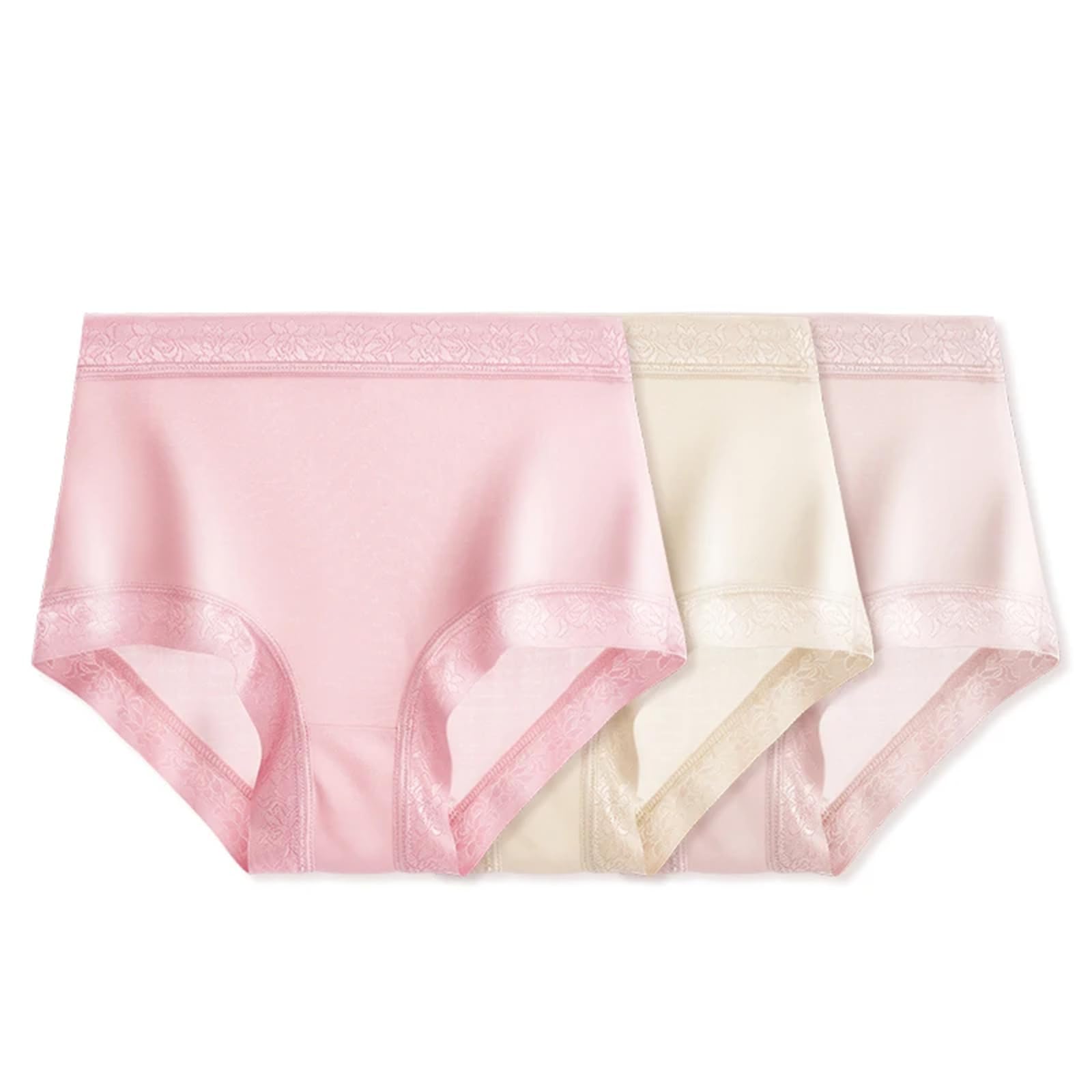 Silk Damen-Unterwäsche, Boxershorts, Übergröße, nahtlos, 3er-Pack