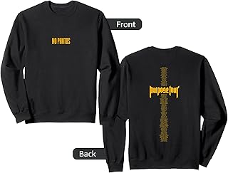 Justin Bieber Official Purpose Tour Gold No Photos Sweatshirt