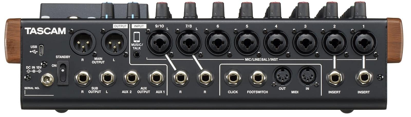 配信機器・PA機器・レコーディング機器 Tascam model 12 MTR TASCAM MTR内蔵ミキサー MODEL12(フットスイッチ付 基本セット)