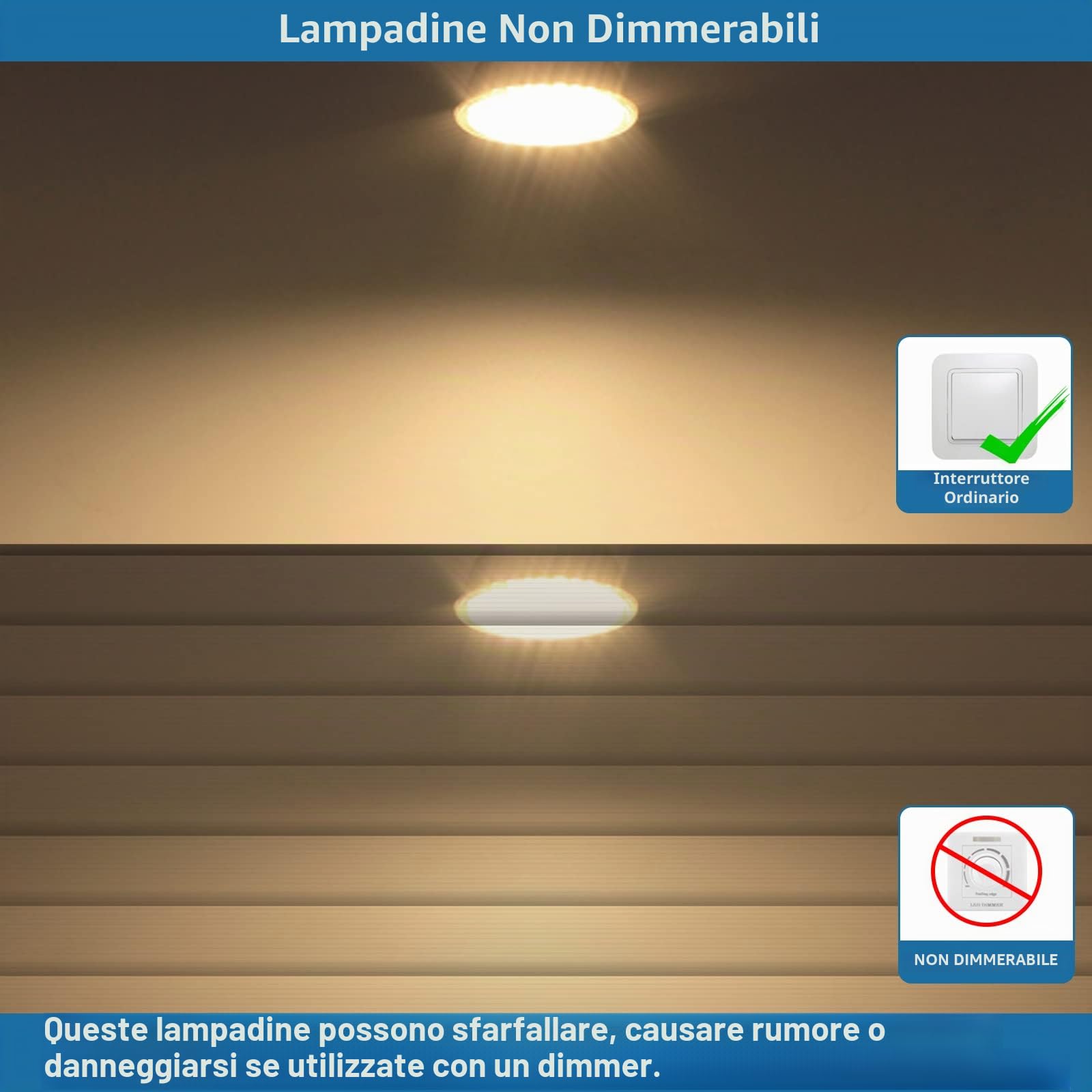 HiBay Lampadina LED GU5.3 MR16 12V,4W Equivalente a 35W Alogena,400LM Luce Bianco Calda 3000K,220V,Lampadine Faretto LED GU5.3 per Plafoniera Spot Lampada Sostituiscono,Non Dimmerabile Set di 10