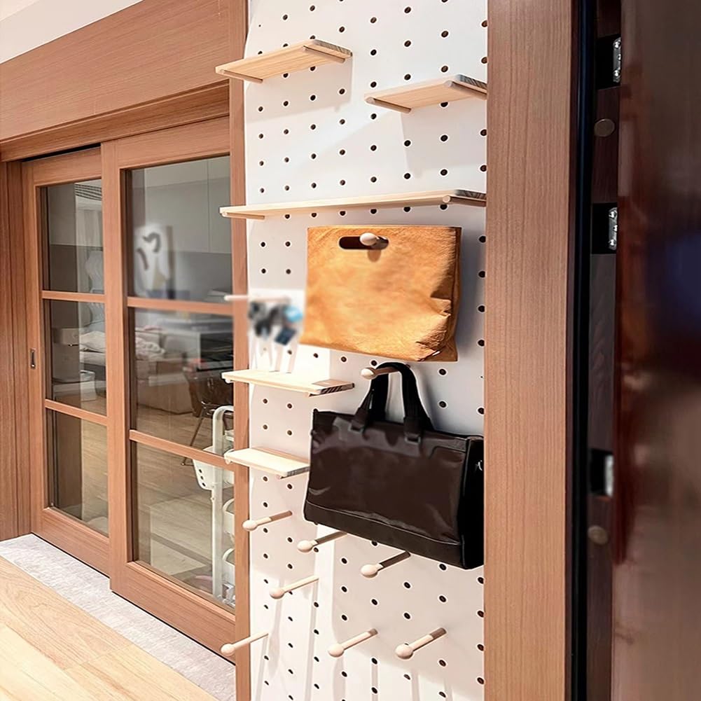 Pegboard-Wandhalterung, Pegboard-Panel-Kit zur Garagenaufbewahrung, DIY-Aufbewahrungsdisplay zum Aufhängen im Home-Office, (Farbe: Grün, Größe: 40 x 80 cm)