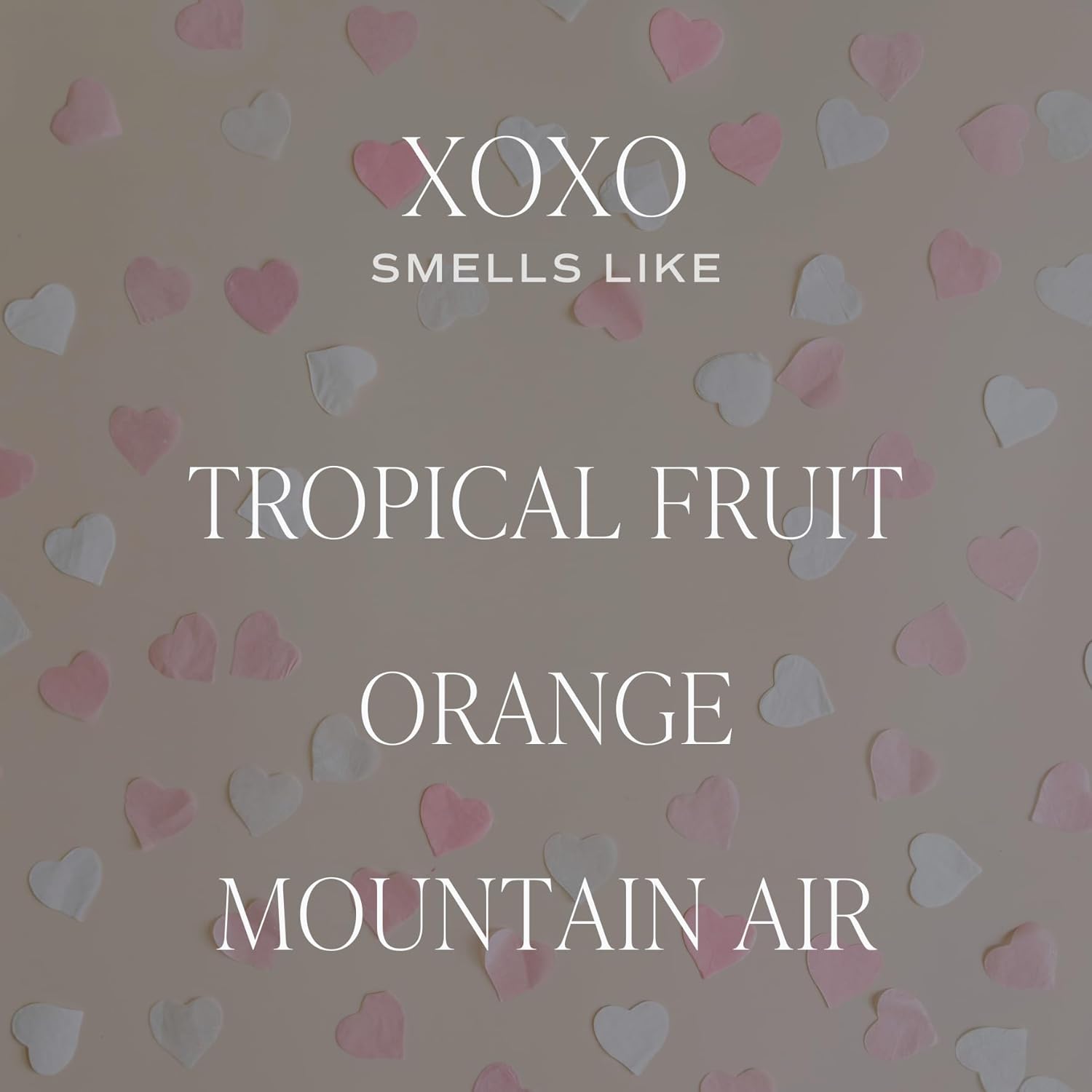 Sweet Water Decor XOXO Scented Candles - Soy Candles with Tropical Fruits, Lemons & Redolent with Lightly Exotic Mountains Greens - Candle Wax with 70 Hours Burn Time - 15Oz Pink Matte Jar Candles