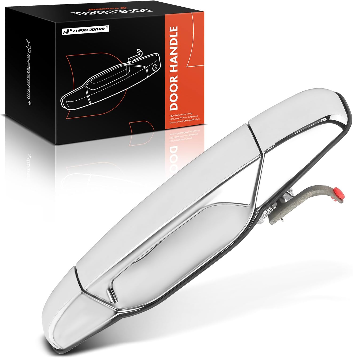 A-Premium Front Passenger Side Exterior Door Handle Compatible with Chevy Silverado 2007-2013 Suburban Tahoe Avalanche & GMC Sierra Yukon & Cadillac Escalade, Chrome, Replace# 15915150, 22738722