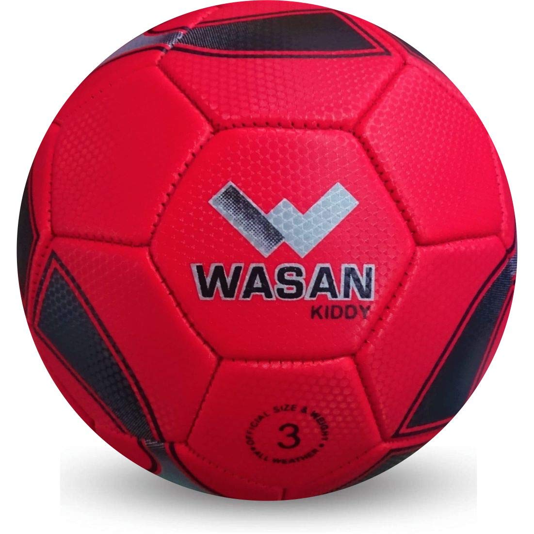 WASAN PVC Kiddy Football Size 3 -Red (B018QTTG06) Amazon Price History, Amazon Price Tracker