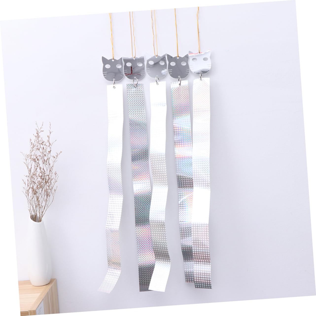 TOYANDONA 2 Set Nastro di Respingere Gli Uccelli Nastro Spaventoso Nastro A Nastro Deterrente Nastro per Uccelli Nastro Repellente per Uccelli Riflessivo Nastro per Aquiloni 5 Pezzi*2