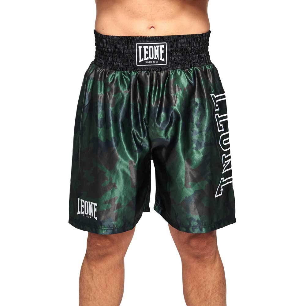 LEONE 1947, Camo Boxing Shorts, Unisex Adult, Green, L, AB221