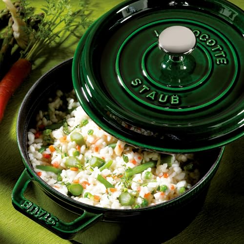 Image of Staub Cast Iron Cocotte Made in France, 4-qt, Basil
