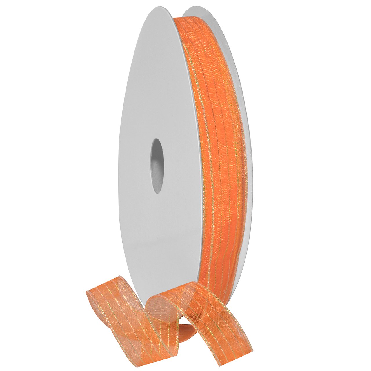 Morex Ribbon1401.03/50-620 Harmony Ribbon, Metallic, 5/8 inch by 50 yd, Orange, Item 1401.03/50-620,Orange