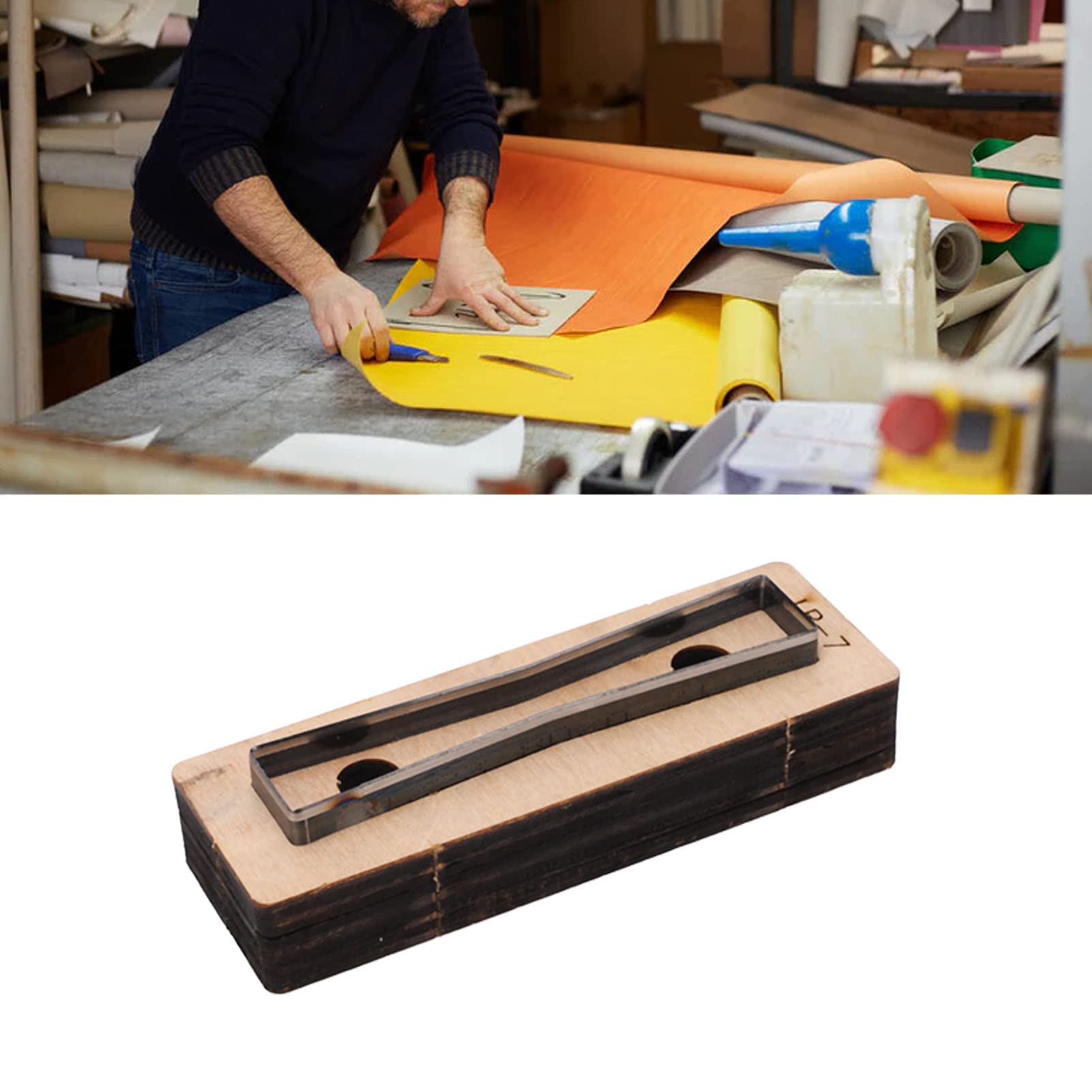 Fustella Per Taglio Pelle 3.7x0.7cm - Acciaio Inox Per Artigianato E Fai Da Te - Foto 2