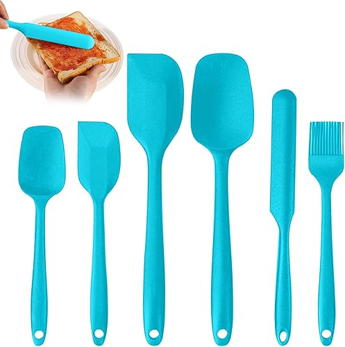 Miniatura 2 de Juego de 6 espátulas de silicona resistentes al calor, utensilios para hornear con cepillo de pastelería, herramientas de cocina antiadherentes, kit